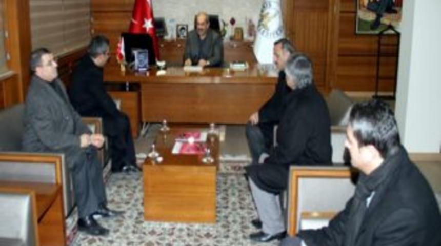 Mhp’den Belediyeye Taziye Ziyareti