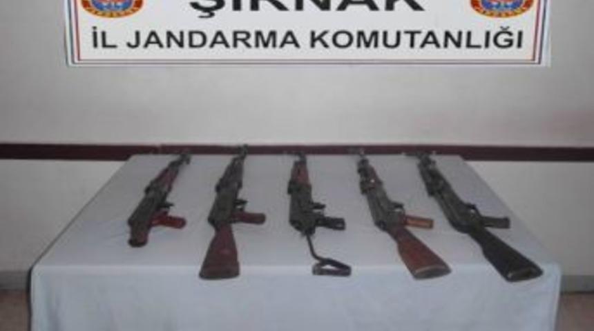 Şırnak&rsquo;ta 5 Kaleşnikof Ele Ge&ccedil;irildi