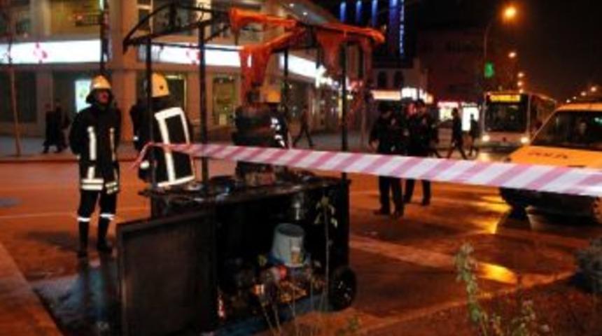 Seyyar Tezgah Arabası Yandı