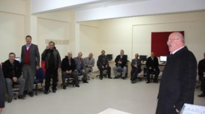 G&uuml;neysulu Muhtarlara Bilgisayar Kursu