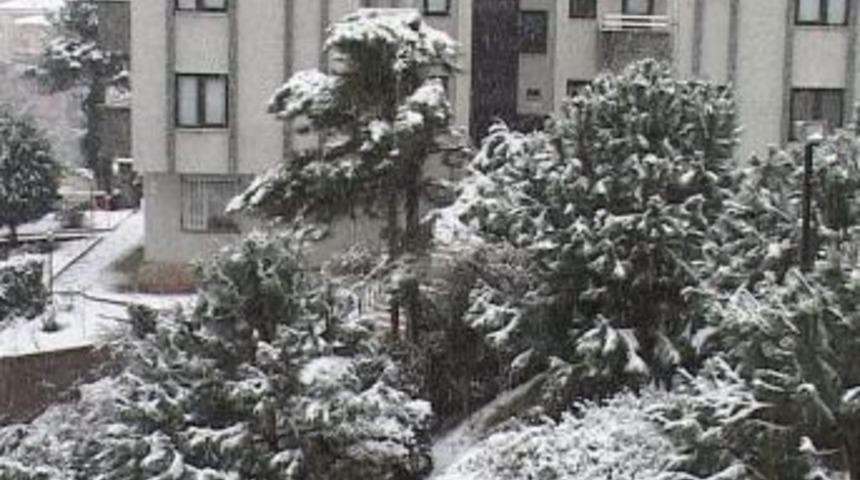Ereğli'ye Yılın Ilk Karı Yağdı