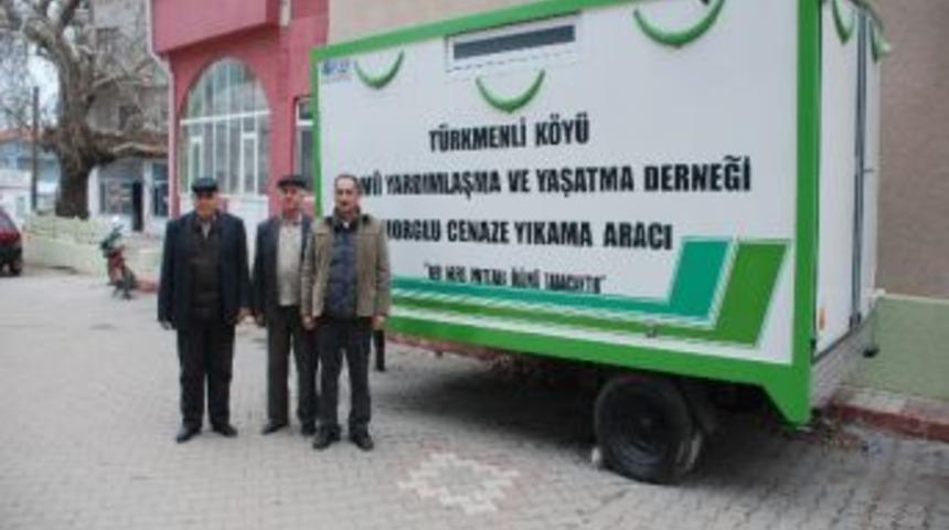 T&uuml;rkmenli K&ouml;y&uuml;ne Cenaze Yıkama Aracı Alındı