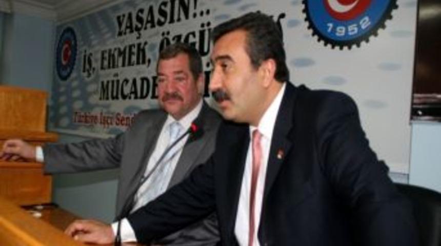 Chp'li &Ccedil;etin'den Sendikacılara Ziyaret