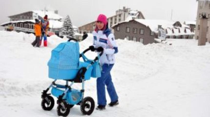 Uludağ&rsquo;da Kar Keyfi