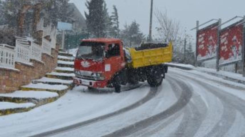 Beşiktaş'ta Araçların Karla Imtihanı