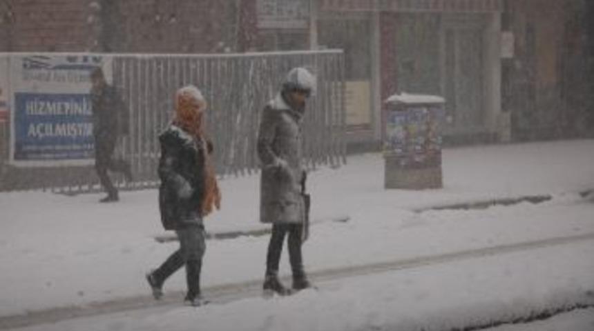 Van&rsquo;da Kar Yağışı