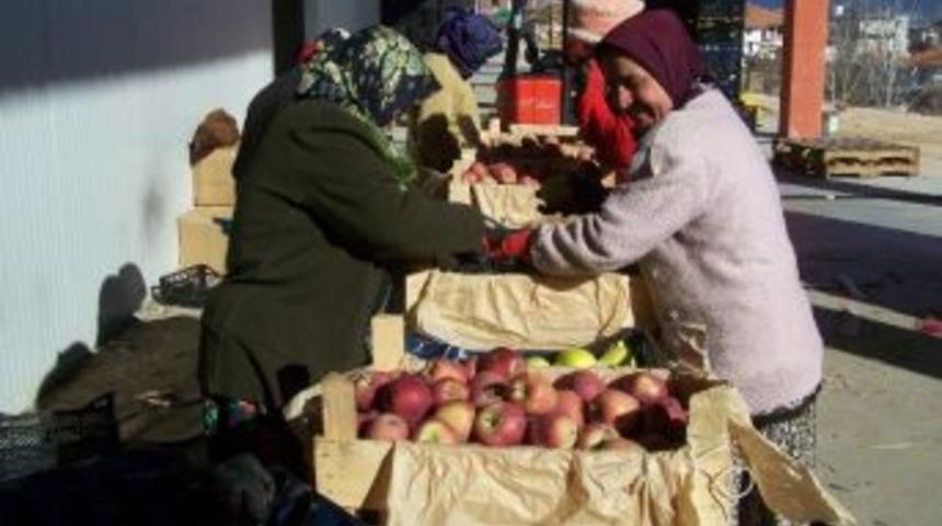 Korkuteli&rsquo;nde Beş Bin Ton Elma Alıcı Bekliyor