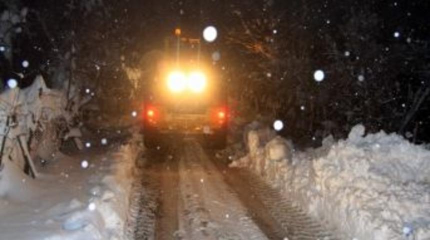 Samsun&rsquo;da Ulaşıma Kar Engeli