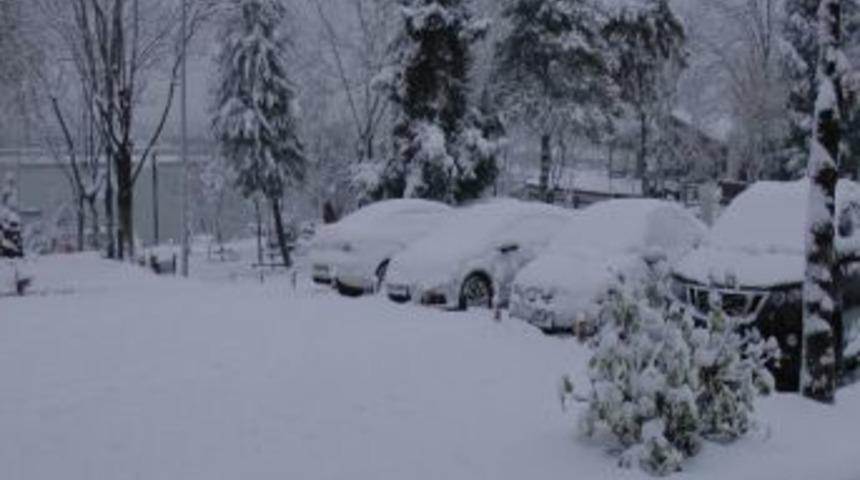 Ak&ccedil;akoca'dan Kar Manzaraları