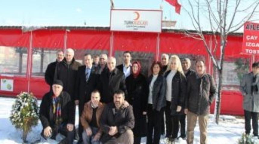 Başkan Akbaş Kızılay Y&ouml;netimiyle Buluştu