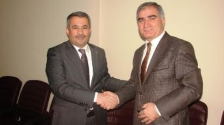 Ak Parti İl Başkanı Aras&rsquo;tan Sgk İl M&uuml;d&uuml;r&uuml; Y&uuml;ce&rsquo;ye Ziyaret