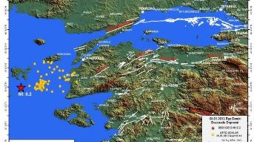 AFAD: Ege'de Son 24 Saatte 80 Art&ccedil;ı Deprem Meydana Geldi