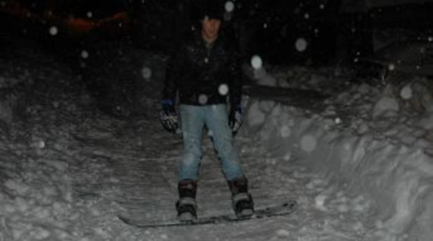 Akıncılar&rsquo;da Snowboard Keyfi