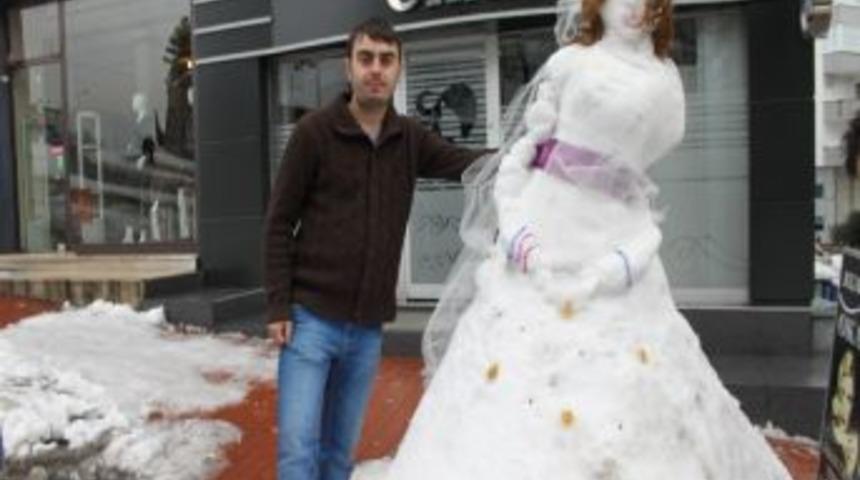 Ereğli&rsquo;de Kardan Gelin İlgi G&ouml;r&uuml;yor