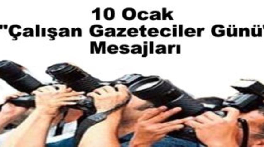 Gazeteciler g&uuml;n&uuml; kutlama mesajı&rlm;