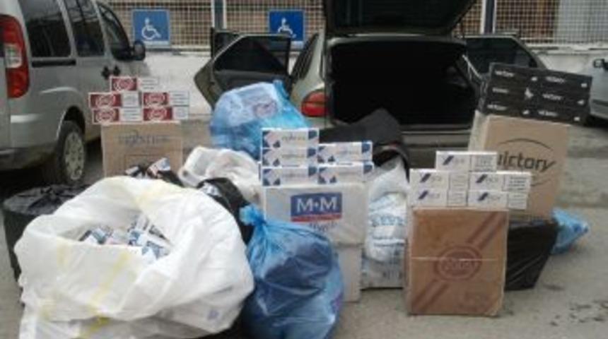 Elbistan'da G&uuml;mr&uuml;k Ka&ccedil;ağı Sigaraya B&uuml;y&uuml;k Darbe Vuruldu