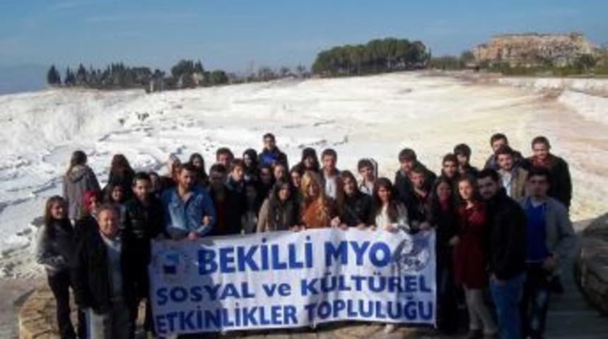 Bekilli Meslek Y&uuml;ksekokulu &Ouml;ğrencileri Pamukkale Ve Laodikya&rsquo;yı Gezdi
