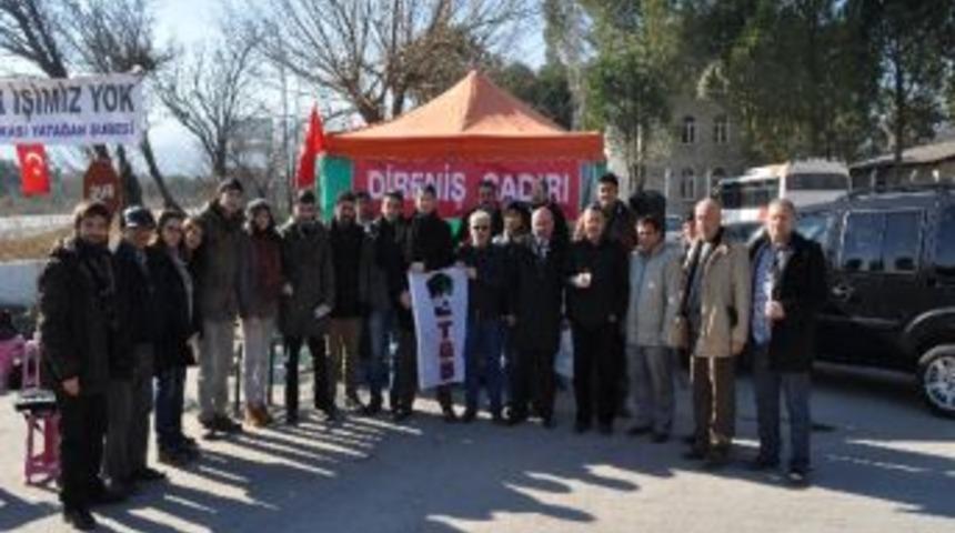 Yatağanlı İş&ccedil;ilerden Soğukta &Ouml;zelleştirme N&ouml;beti