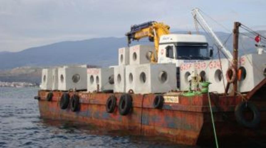 G&uuml;re&rsquo;de Yapay Resif &Ccedil;alışması Başladı