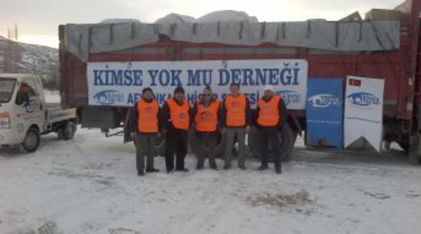 Kimse Yok Mu, Afyon'dan Suriye'ye Bir TIR Yardım G&ouml;nderdi