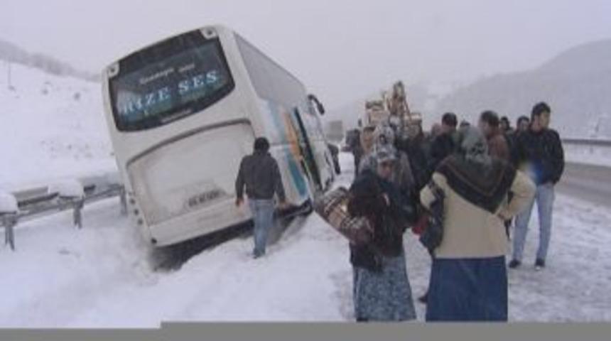 Samsun-ankara Yolunda Kar Manzaraları