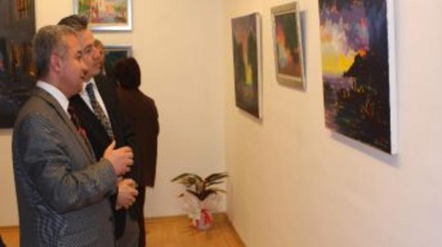 Sanko Sanat Galerisinde H&uuml;seyin Yıldırım Resim Sergisi A&ccedil;ıldı