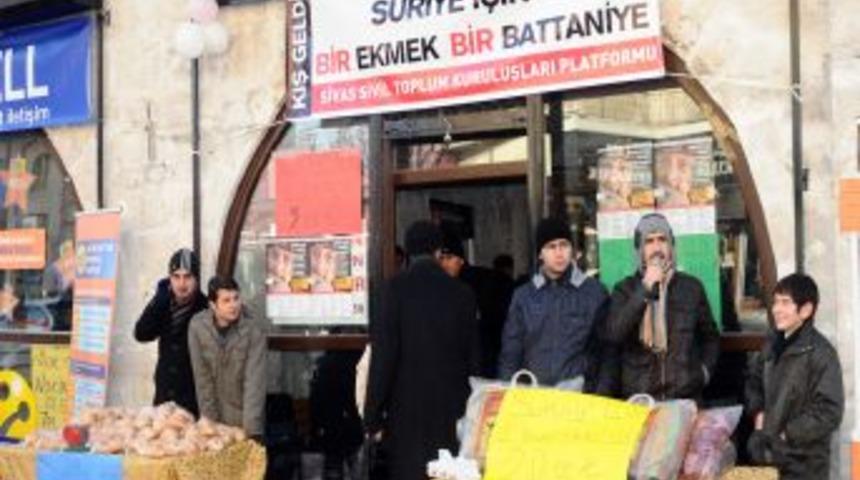 Sivas&rsquo;ta Suriye I&ccedil;in 'Bir Ekmek Bir Battaniye' Kampanyası Başlatıldı