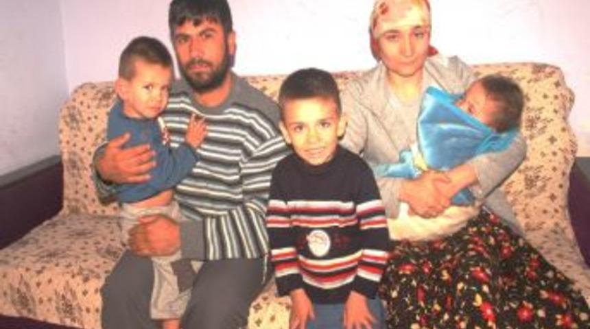 3 &Ccedil;ocuğuyla Kış Ortasında Yaşam M&uuml;cadelesi Veriyor
