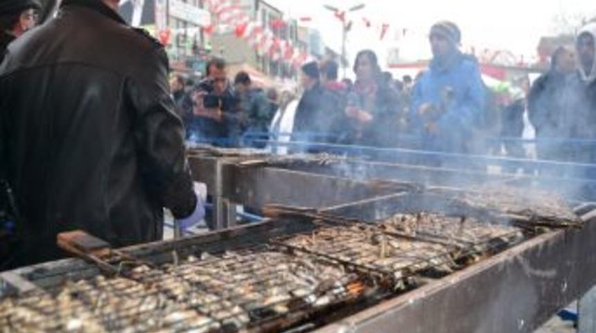 Festivalde 10 Ton Hamsi Dağıtıldı