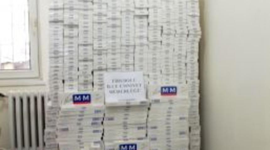 Tirebolu'da 6 Bin 480 Paket G&uuml;mr&uuml;k Ka&ccedil;ağı Sigara Ele Ge&ccedil;irildi