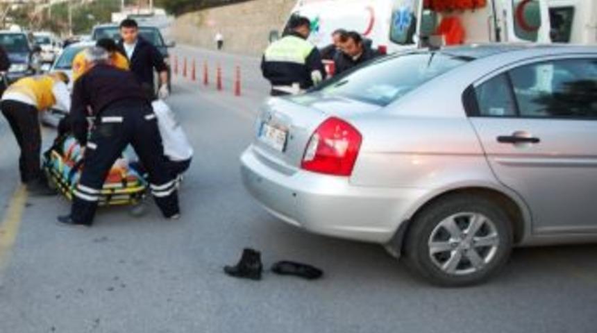 Bodrum&rsquo;da Trafik Kazası; 1 Yaralı