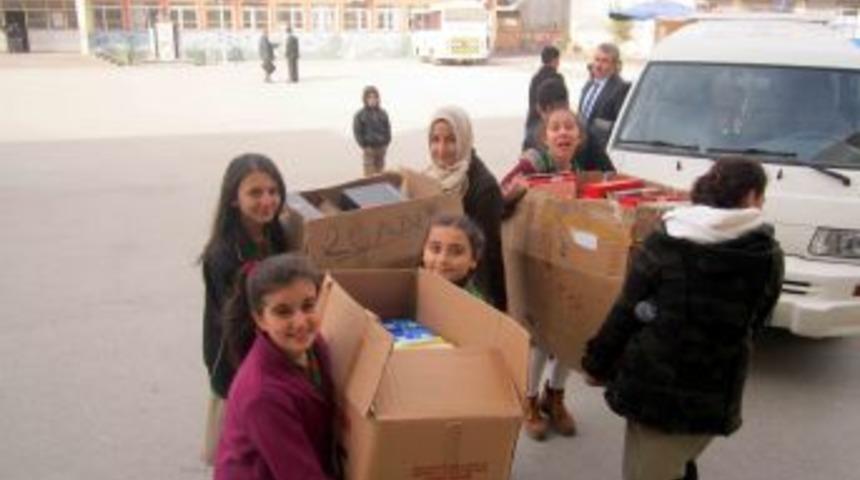 Yıldırımhan'dan Kardeş Okula Ayakkabı Yardımı