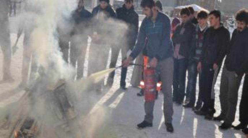 Horasan Myo&rsquo;da Yangın Tatbikatı