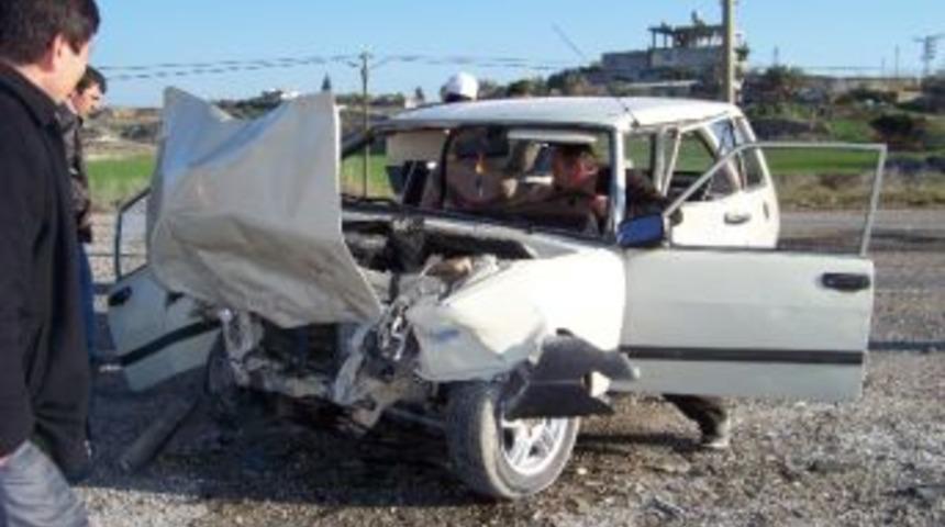 Mut&rsquo;ta Trafik Kazası: 2 Yaralı