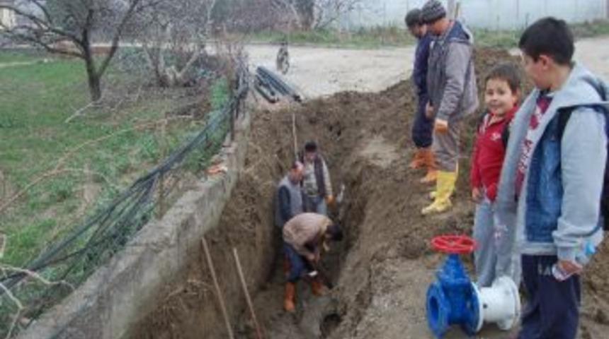 K&ouml;pr&uuml; İnşaatı Sebebiyle Sular Kesildi
