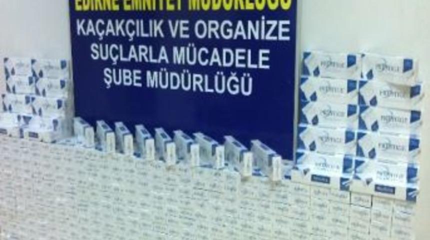 Edirne Polisinden Ka&ccedil;ak Sigara Operasyonu