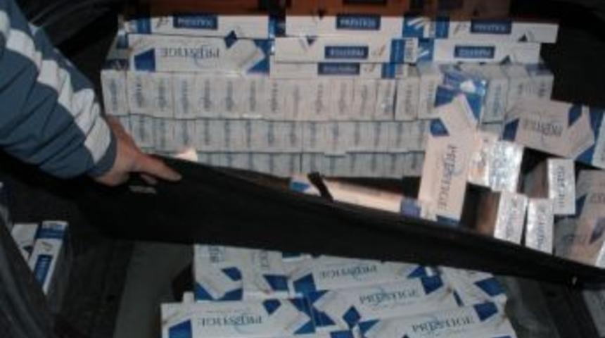 Kars&rsquo;ta 6 Bin 500 Paket Ka&ccedil;ak Sigara Yakalandı