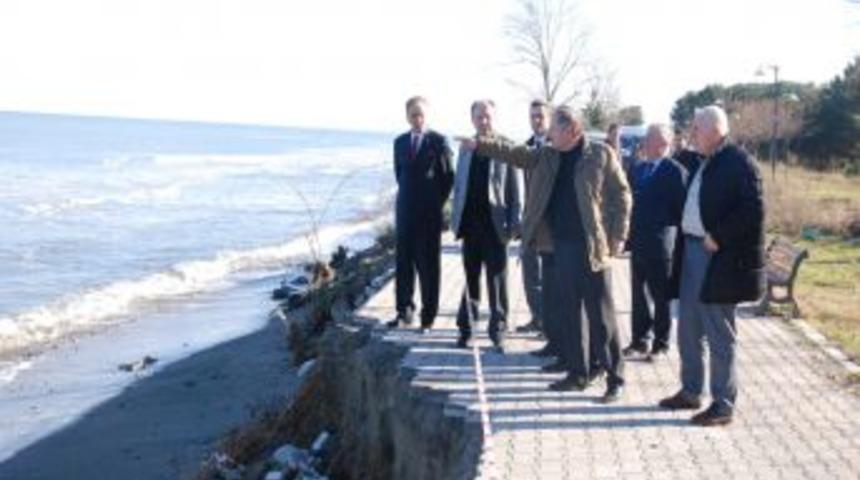 Başkan Burma, Sahildeki Erozyona Dikkati &Ccedil;ekti