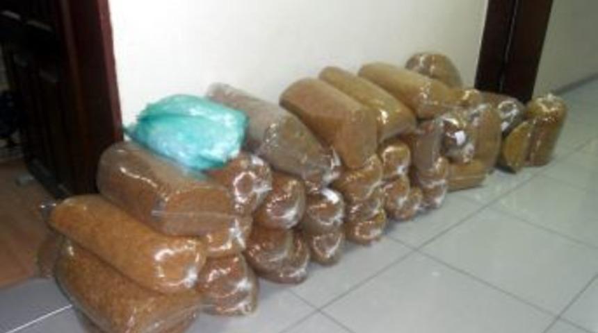 G&ouml;lbaşı'nda 400 Kilo Ka&ccedil;ak T&uuml;t&uuml;n Ele Ge&ccedil;irildi