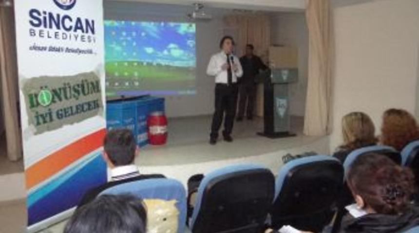 Sincan Belediyesi Okullarda Geri Dönüşüm Seminerleri Düzenliyor