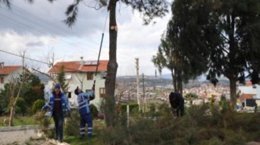 Belediyelerin Temizlik İmecesi G&uuml;zelbah&ccedil;e&rsquo;de Devam Etti