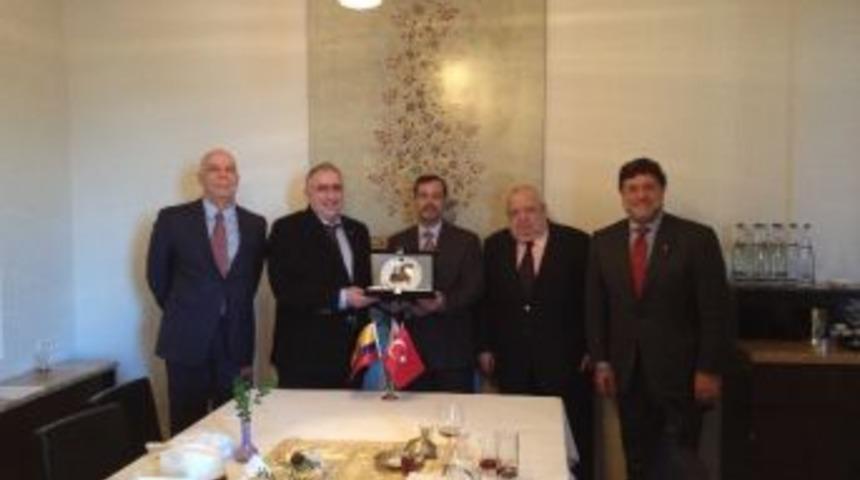 Tever B&uuml;y&uuml;kel&ccedil;ilerle T&uuml;rk-ekvador İlişkilerini Konuştu