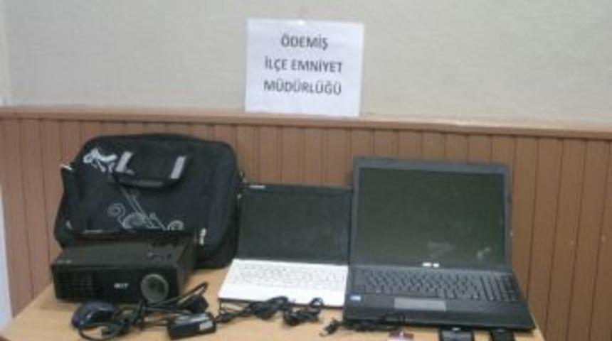 &Ouml;demiş'te Okullara Giren Hırsız Yakalandı