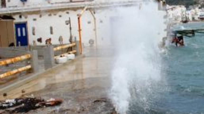 Bodrum&rsquo;da Şiddetli Lodos