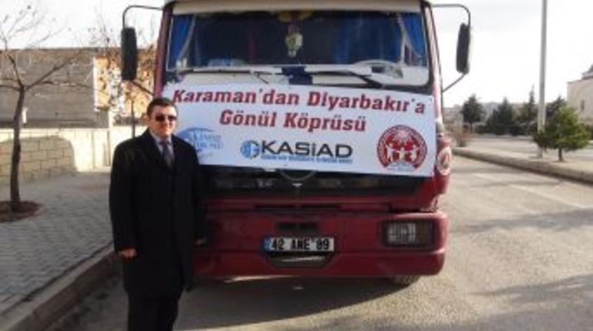 Karaman&rsquo;dan Diyarbakır&rsquo;a Bir Kamyon Bisk&uuml;vi G&ouml;nderildi