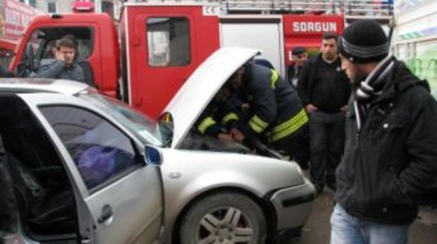 Sorgun&rsquo;da Trafik Kazası Ucuz Atlatıldı