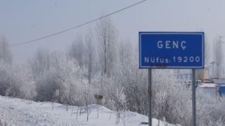 Bing&ouml;l&rsquo;de Nehir Dondu, Ağa&ccedil;lar Buz Tuttu