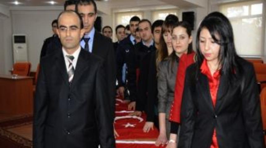 Karaman Belediyesi'nde 21 Memur Yemin Etti