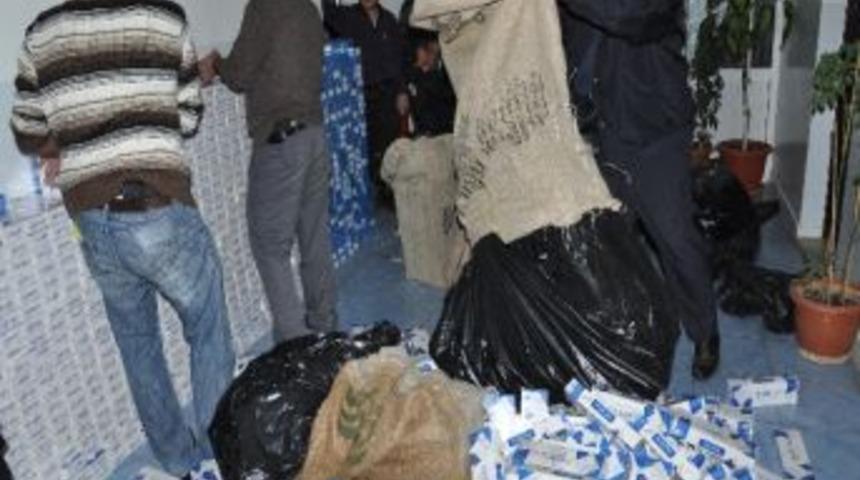 18 Bin Paket Ka&ccedil;ak Sigara Ele Ge&ccedil;irildi