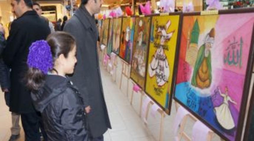 &Ouml;zel Aziziye'liler, 'Mevlana Ve &Ouml;ğretileri' Konulu Sergi A&ccedil;tı